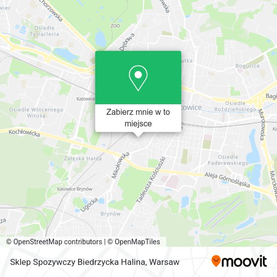 Mapa Sklep Spozywczy Biedrzycka Halina