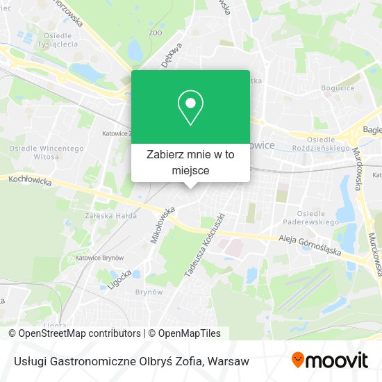 Mapa Usługi Gastronomiczne Olbryś Zofia