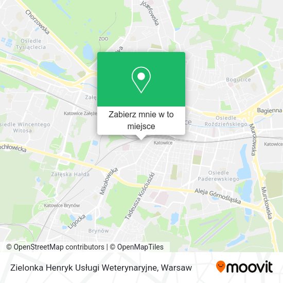 Mapa Zielonka Henryk Usługi Weterynaryjne