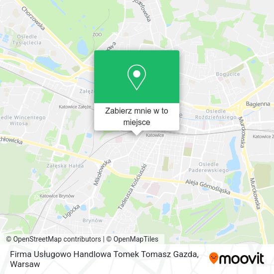 Mapa Firma Usługowo Handlowa Tomek Tomasz Gazda