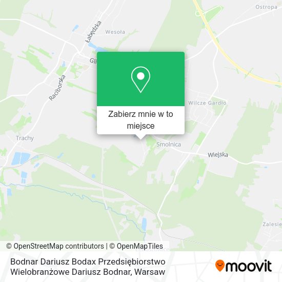 Mapa Bodnar Dariusz Bodax Przedsiębiorstwo Wielobranżowe Dariusz Bodnar