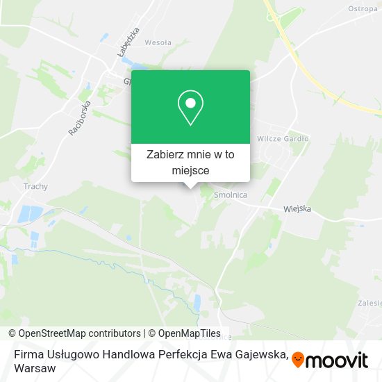 Mapa Firma Usługowo Handlowa Perfekcja Ewa Gajewska