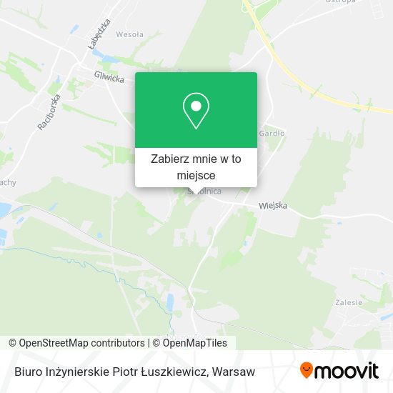 Mapa Biuro Inżynierskie Piotr Łuszkiewicz