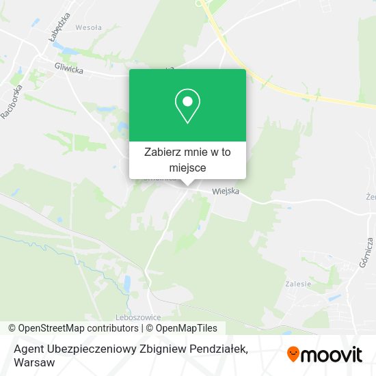 Mapa Agent Ubezpieczeniowy Zbigniew Pendziałek