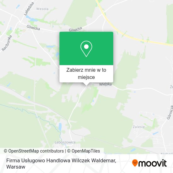 Mapa Firma Usługowo Handlowa Wilczek Waldemar