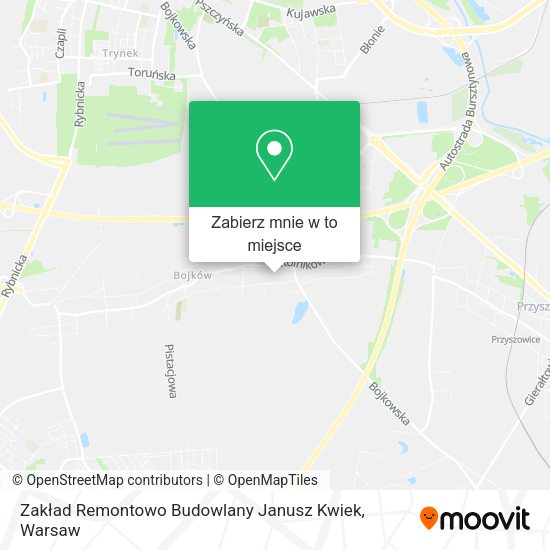 Mapa Zakład Remontowo Budowlany Janusz Kwiek