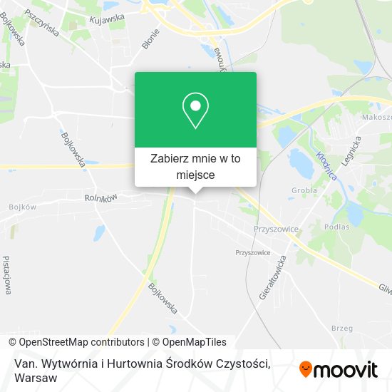 Mapa Van. Wytwórnia i Hurtownia Środków Czystości