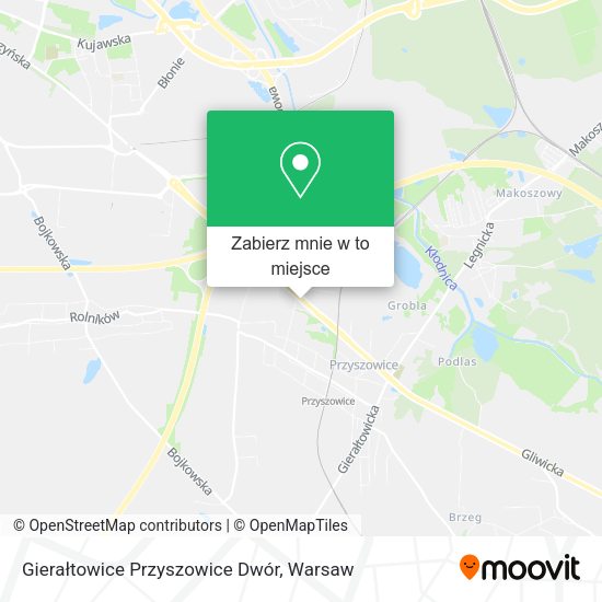 Mapa Gierałtowice Przyszowice Dwór