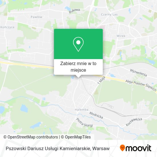 Mapa Pszowski Dariusz Usługi Kamieniarskie