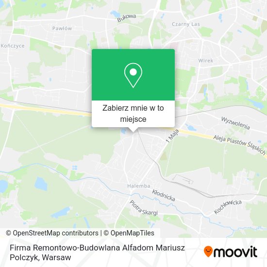 Mapa Firma Remontowo-Budowlana Alfadom Mariusz Polczyk