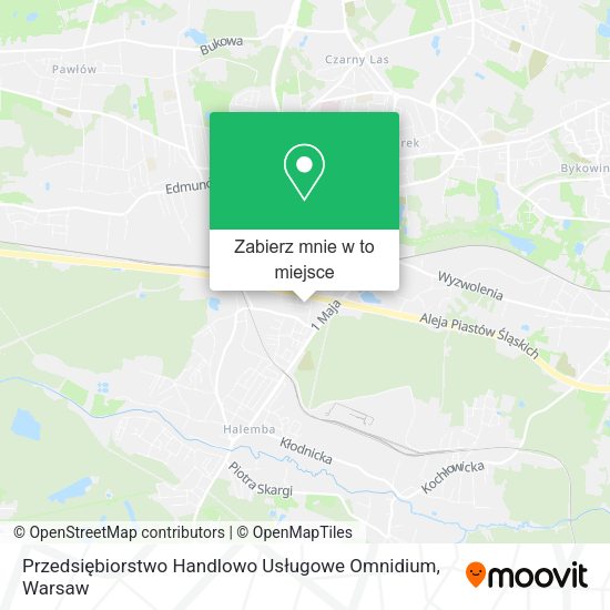 Mapa Przedsiębiorstwo Handlowo Usługowe Omnidium