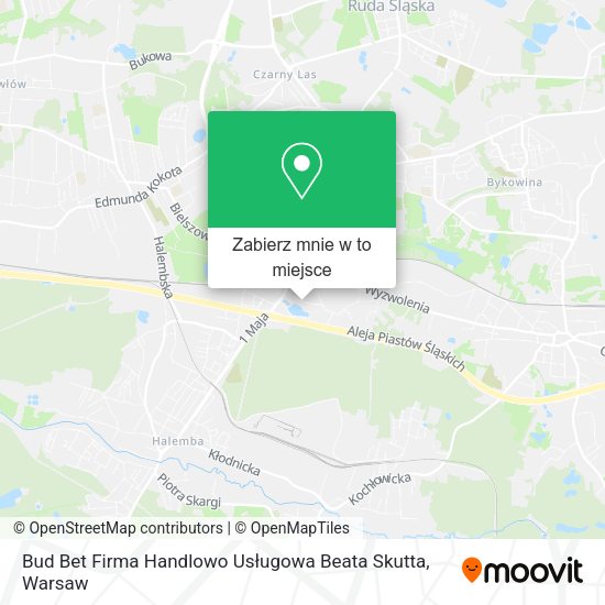 Mapa Bud Bet Firma Handlowo Usługowa Beata Skutta