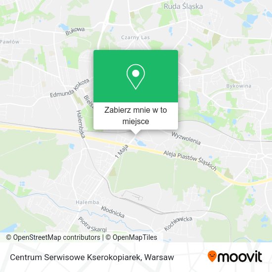 Mapa Centrum Serwisowe Kserokopiarek