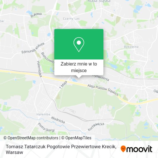 Mapa Tomasz Tatarczuk Pogotowie Przewiertowe Krecik