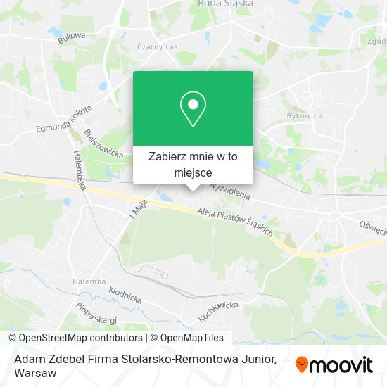 Mapa Adam Zdebel Firma Stolarsko-Remontowa Junior