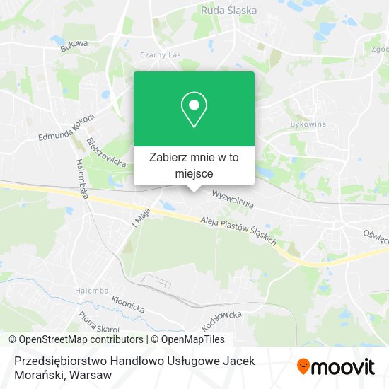 Mapa Przedsiębiorstwo Handlowo Usługowe Jacek Morański