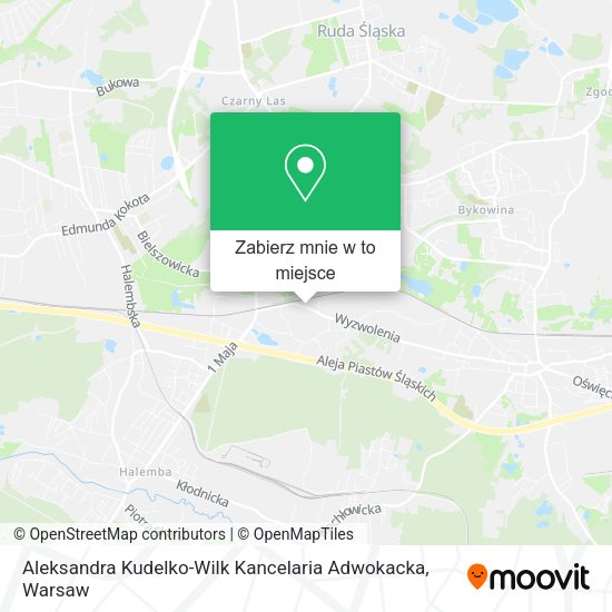 Mapa Aleksandra Kudelko-Wilk Kancelaria Adwokacka