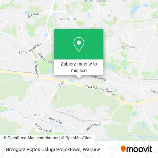 Mapa Grzegorz Piątek Usługi Projektowe