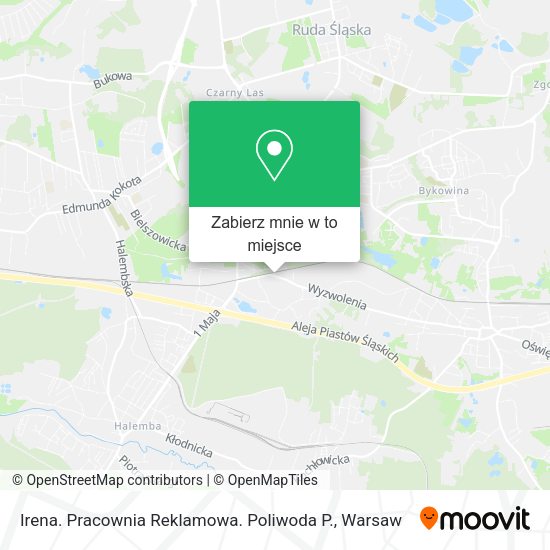 Mapa Irena. Pracownia Reklamowa. Poliwoda P.