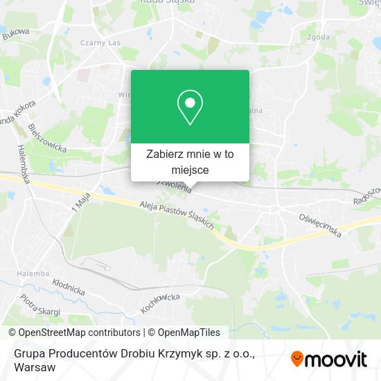 Mapa Grupa Producentów Drobiu Krzymyk sp. z o.o.