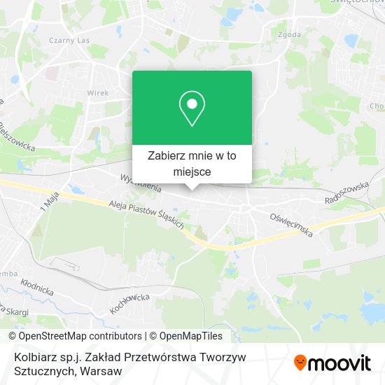 Mapa Kolbiarz sp.j. Zakład Przetwórstwa Tworzyw Sztucznych