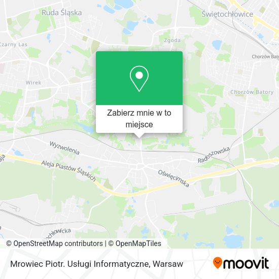 Mapa Mrowiec Piotr. Usługi Informatyczne