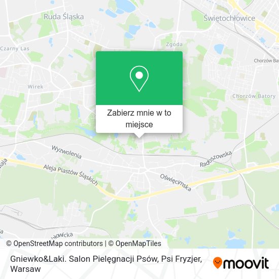 Mapa Gniewko&Laki. Salon Pielęgnacji Psów, Psi Fryzjer