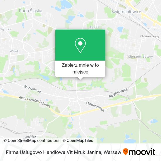 Mapa Firma Usługowo Handlowa Vit Mruk Janina