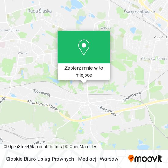 Mapa Slaskie Biuro Uslug Prawnych i Mediacji