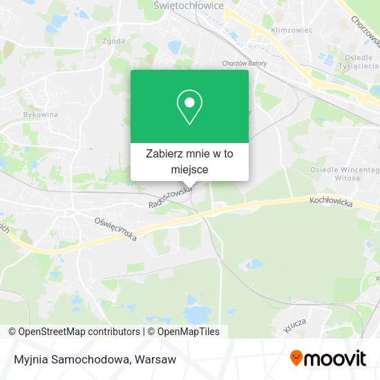 Mapa Myjnia Samochodowa