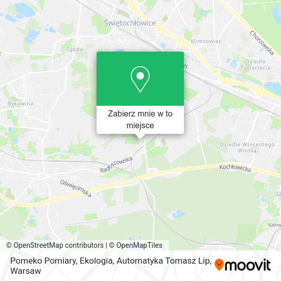 Mapa Pomeko Pomiary, Ekologia, Automatyka Tomasz Lip