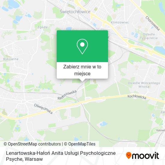 Mapa Lenartowska-Hałoń Anita Usługi Psychologiczne Psyche