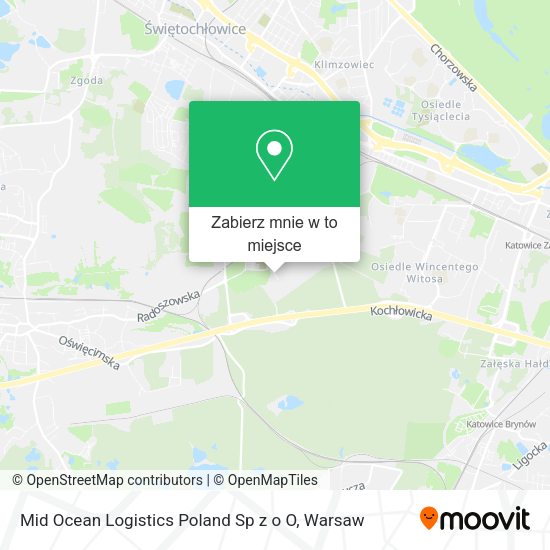 Mapa Mid Ocean Logistics Poland Sp z o O