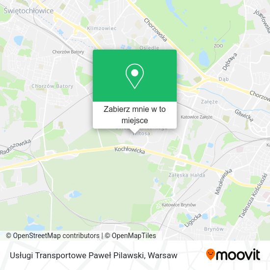 Mapa Usługi Transportowe Paweł Pilawski