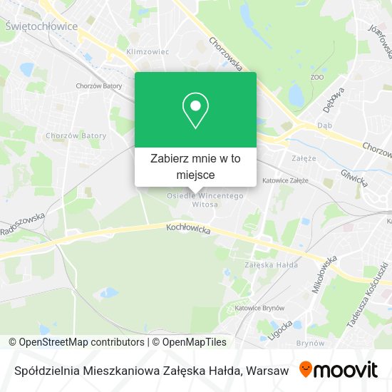 Mapa Spółdzielnia Mieszkaniowa Załęska Hałda