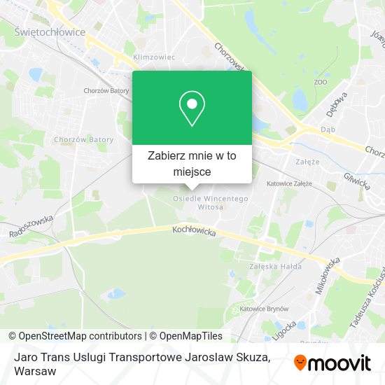 Mapa Jaro Trans Uslugi Transportowe Jaroslaw Skuza