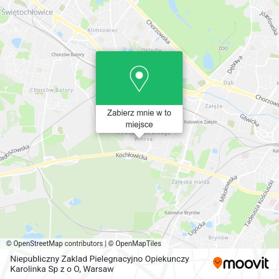 Mapa Niepubliczny Zaklad Pielegnacyjno Opiekunczy Karolinka Sp z o O