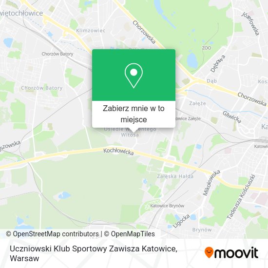 Mapa Uczniowski Klub Sportowy Zawisza Katowice