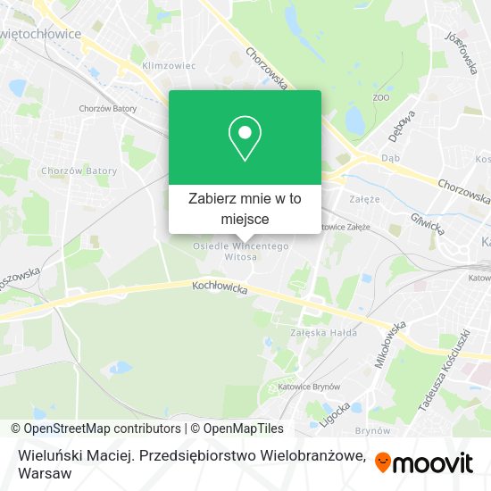 Mapa Wieluński Maciej. Przedsiębiorstwo Wielobranżowe