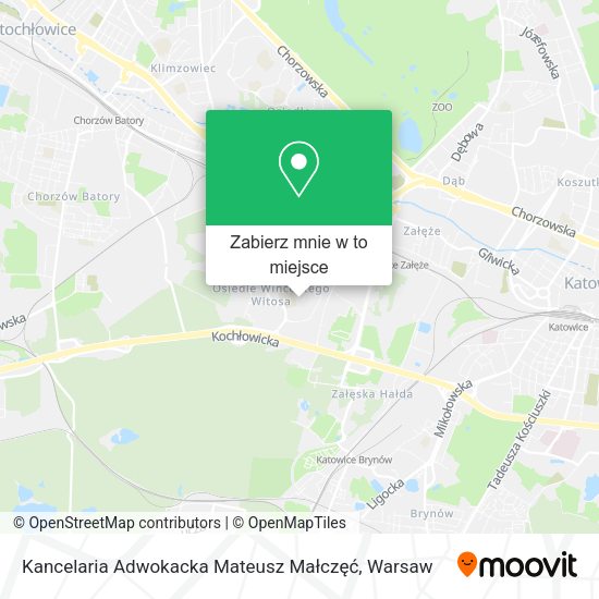 Mapa Kancelaria Adwokacka Mateusz Małczęć