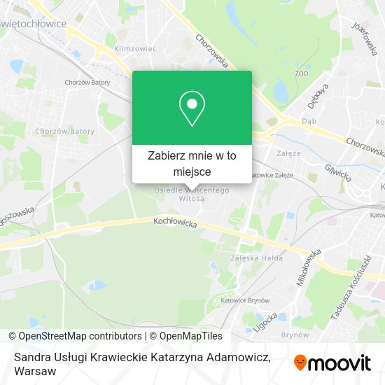 Mapa Sandra Usługi Krawieckie Katarzyna Adamowicz