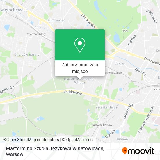 Mapa Mastermind Szkoła Językowa w Katowicach