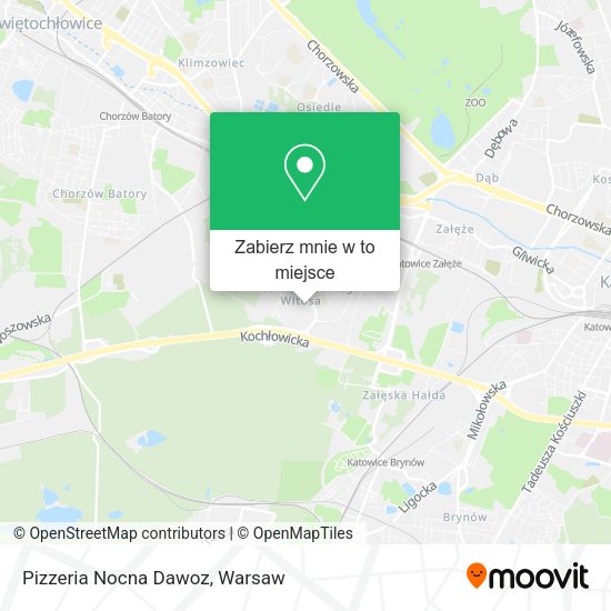 Mapa Pizzeria Nocna Dawoz