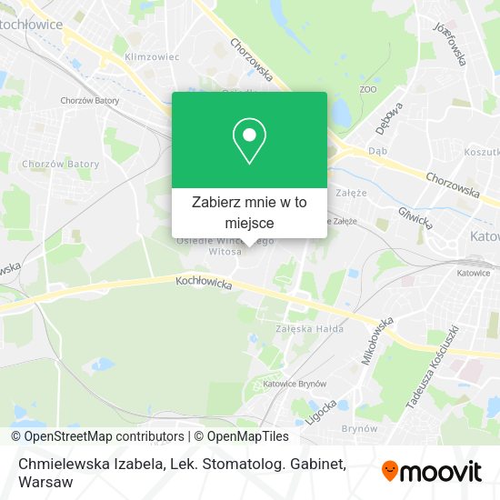 Mapa Chmielewska Izabela, Lek. Stomatolog. Gabinet