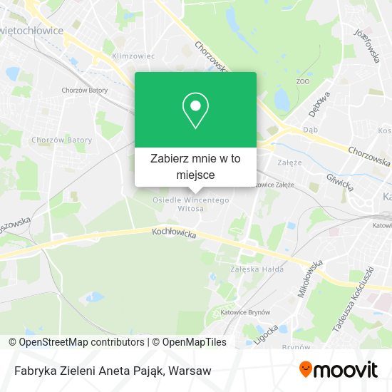 Mapa Fabryka Zieleni Aneta Pająk