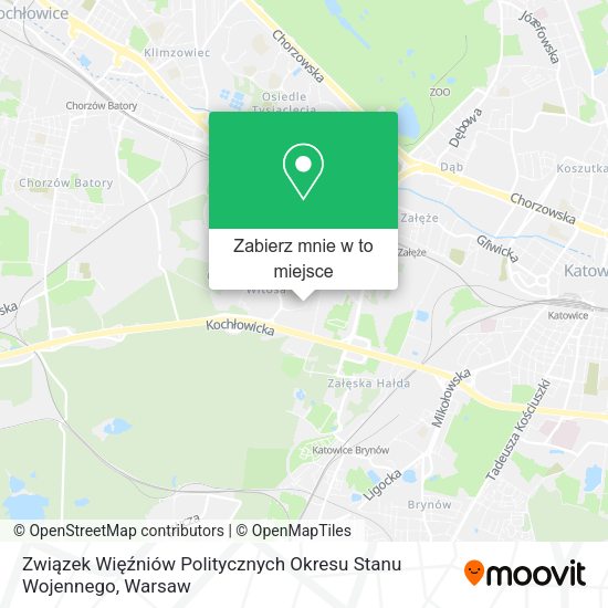 Mapa Związek Więźniów Politycznych Okresu Stanu Wojennego