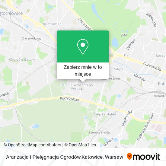 Mapa Aranżacja i Pielęgnacja Ogrodów,Katowice