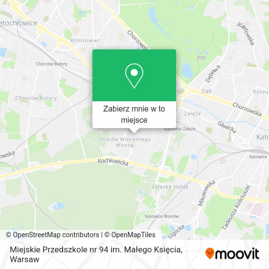 Mapa Miejskie Przedszkole nr 94 im. Małego Księcia