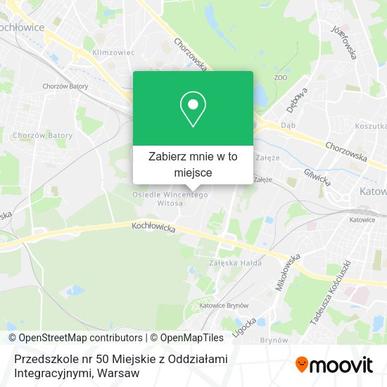 Mapa Przedszkole nr 50 Miejskie z Oddziałami Integracyjnymi