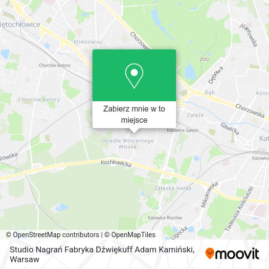 Mapa Studio Nagrań Fabryka Dźwiękuff Adam Kamiński